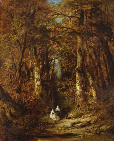 Im Wald, 1871 von Hugo Le Bas